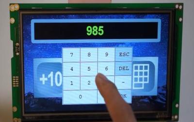LCD智能液晶顯示模塊-數字和觸摸鍵控件應用