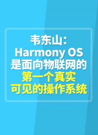 韋東山：HarmonyOS是面向物聯網的第一個真實可見的操作系統#嵌入式開發 