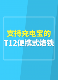 T12便攜式烙鐵，支持充電寶、手機pd、QC充電器，3D打印外殼#TS12便攜式烙鐵 