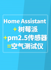 Home Assistant + 樹莓派+檢漏來的pm2.5傳感器=室內(nèi)空氣質(zhì)量測(cè)試儀 #樹莓派開發(fā) 