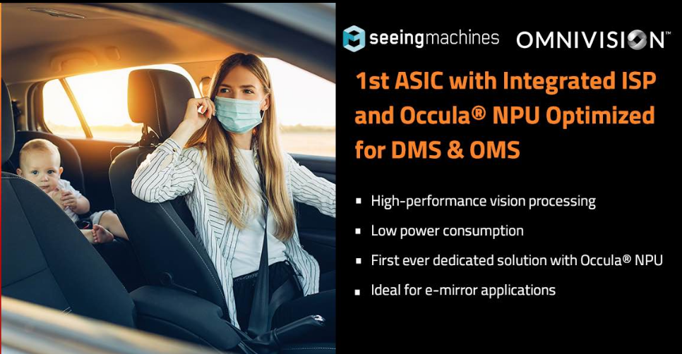 豪威集团与Seeing Machines携手开发全球首款集成ISP和Occula® NPU的专用集成电路