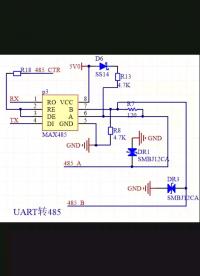 URT轉(zhuǎn)485接口電路  來自互聯(lián)網(wǎng)