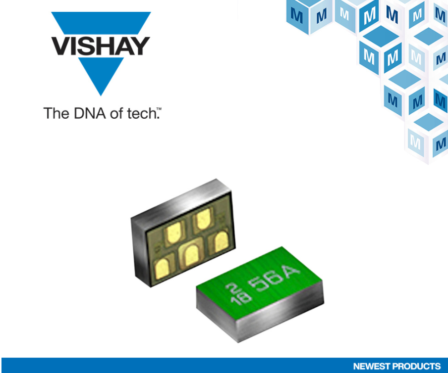 貿澤開售Vishay VEMI256A-SD2 EMI濾波器，為空間狹小型移動和有線通信設備提供理想選擇