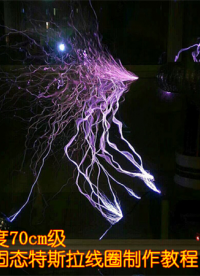 【更新至第二集】電弧長(zhǎng)度70公分級(jí)的DRSSTC雙諧振固態(tài)特斯拉線圈制作教程