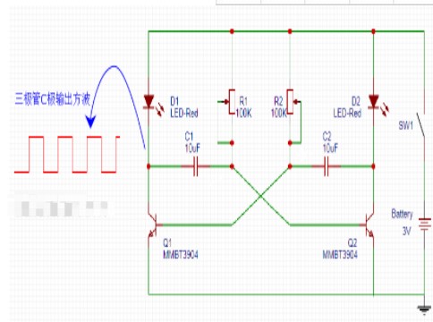 經典的多諧振蕩器電路