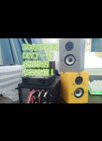 用3D打印的外殼DIY一對桌面書架音箱