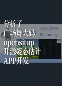 學完姿態估計，我馬上分析了廣場舞大媽——opensitup，開源姿態估計APP開發
