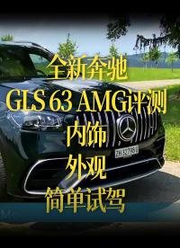 【中文字幕】全新奔驰GLS 63 AMG评测，内饰，外观，简单试驾