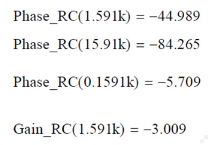 RC滤波电路的频域计算分析