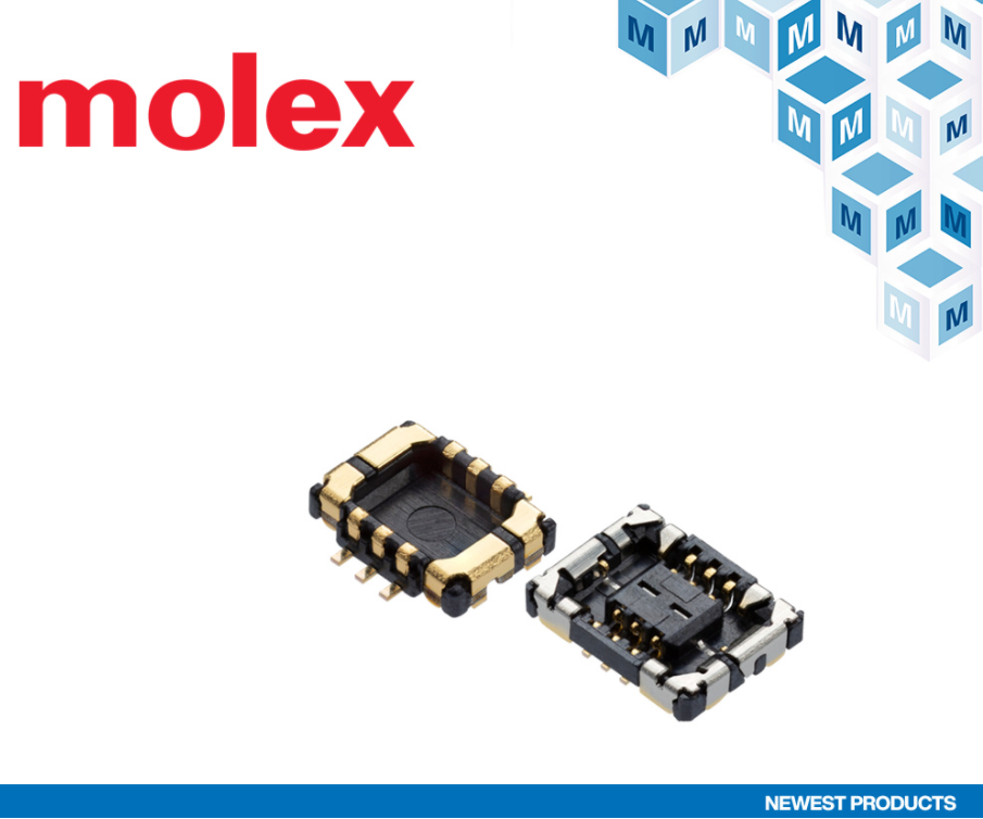 貿澤備貨Molex 5G毫米波射頻軟排線至電路板連接器，為高速數字射頻應用助力