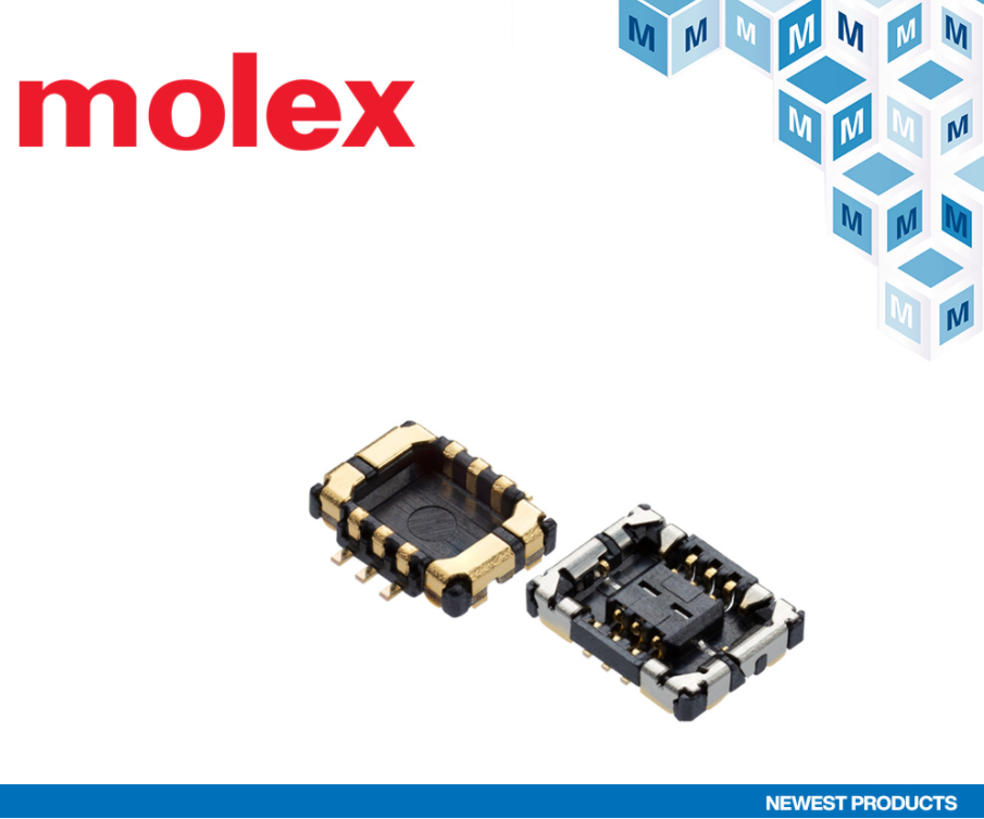 貿澤備貨Molex 5G毫米波射頻軟排線至電路板連接器，為高速數字射頻應用助力