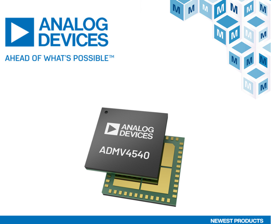 贸泽开售Analog Devices用于卫星通信的 ADMV4540 K波段正交解调器