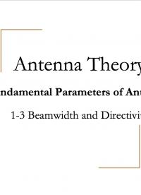 天线理论1-3 波束宽度和方向性（下）