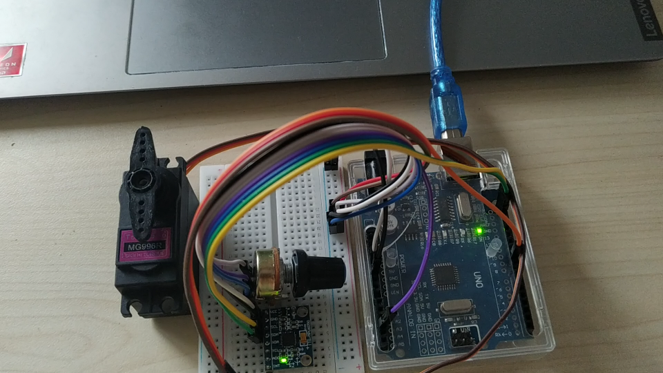 【RC】【Arduino】成本20块的RC陀螺仪 arduino uno mpu6050 电位器