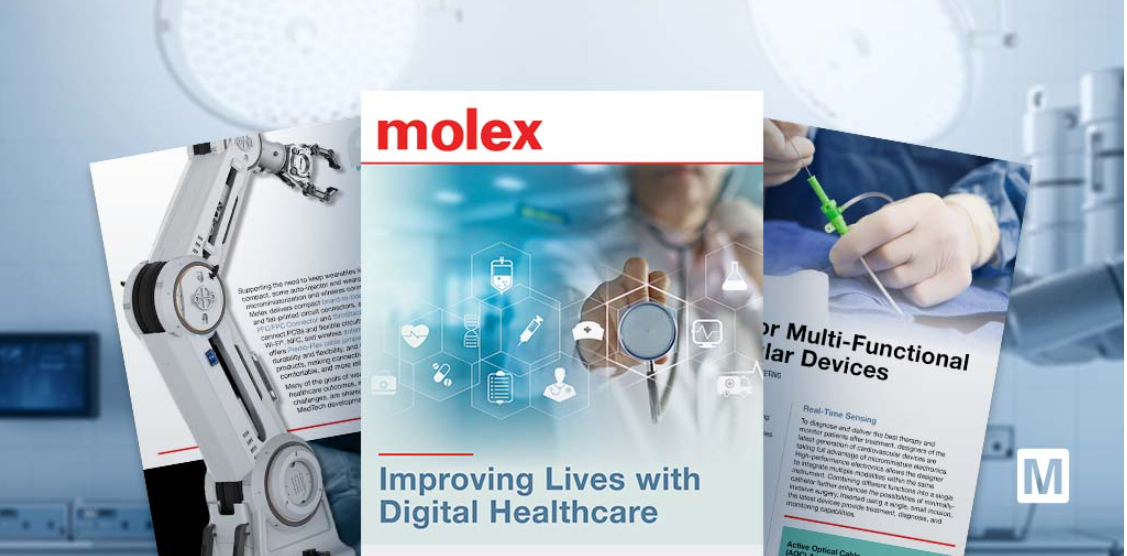 贸泽与Molex携手推出全新电子书  介绍医疗设备创新设计