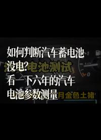 如何判断汽车蓄电池没电？看一下六年的汽车电池参数测量