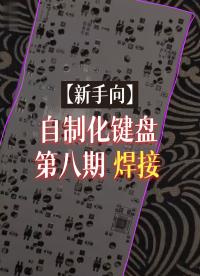 【新手向】自制化键盘第八期—焊接 #跟着UP主一起创作吧 #造物大赏 