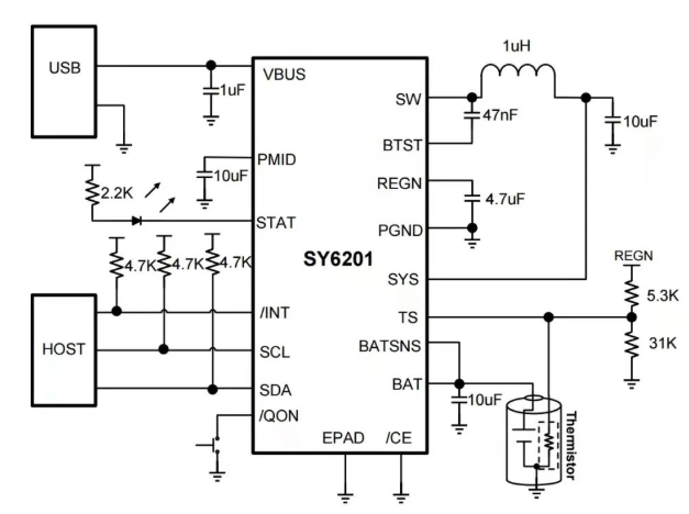 新品|思远半导体推出10mA截止电流的2A BUCK充电管理芯片 SY6201