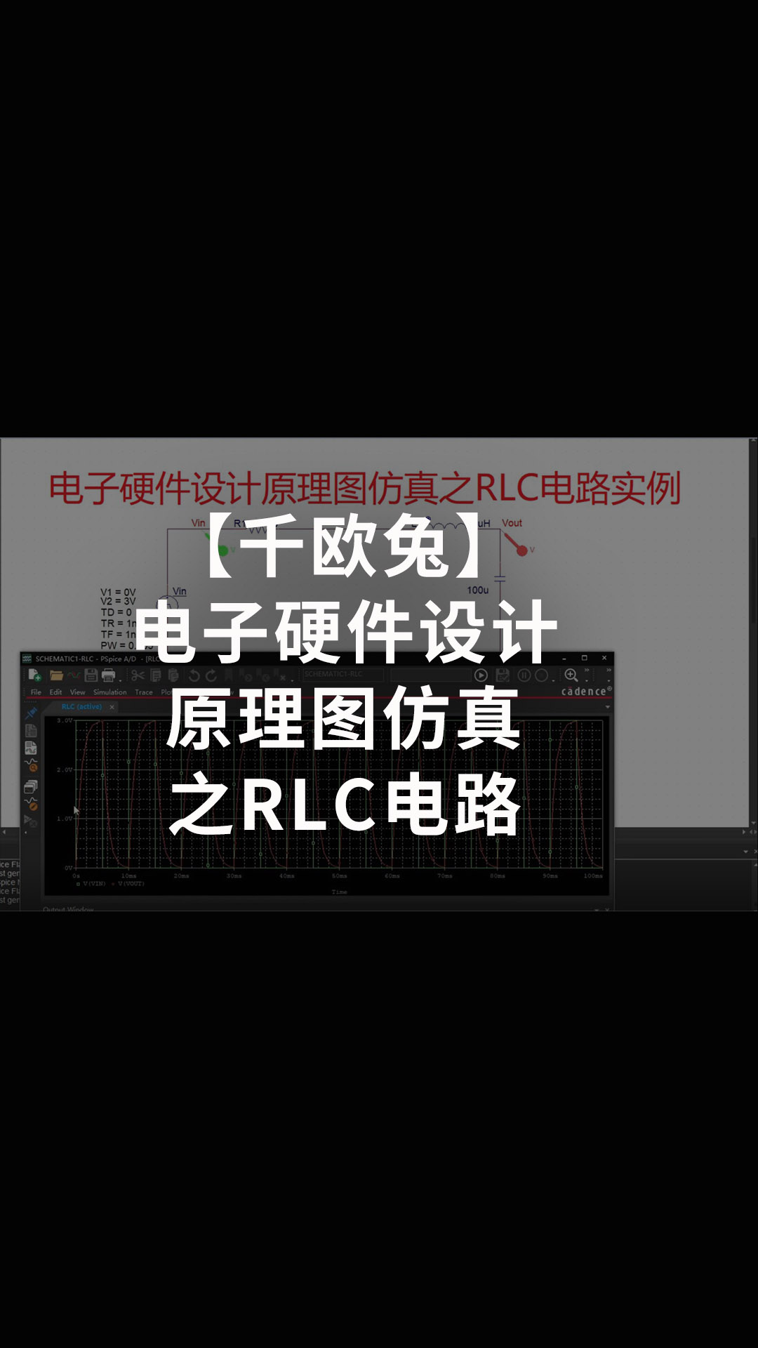 【千歐兔】電子硬件設計原理圖仿真之RLC電路 - 1.