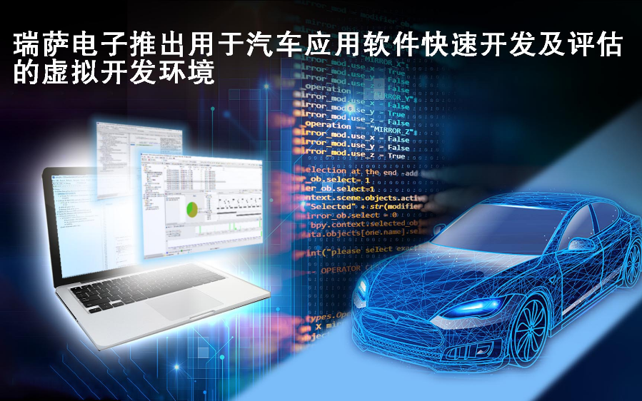 瑞薩電子推出用于汽車應用軟件快速開發及評估的虛擬開發環境