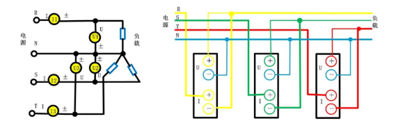 三相三線系統2種接線方式的主要區別