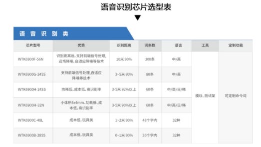 语音识别芯片WTK6900H-24SS的功能