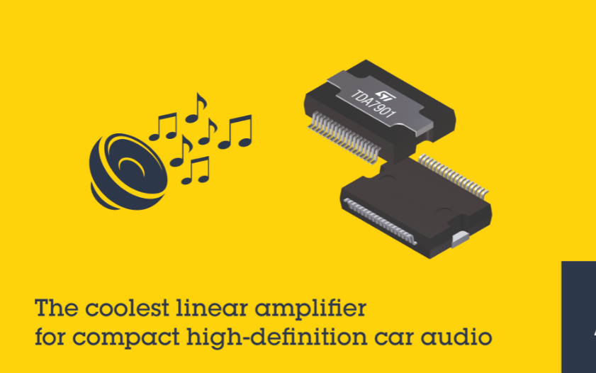 意法半导体发布高集成度车规音频放大器，高清音质与G类能效兼备
