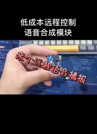 自制esp32 esp8266远程语音合成播报。简单有电脑就能学。#电子电工#物联网#智能#语音控制#