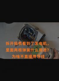 拆开摇表看到了发电机，里面两根弹簧什么用途？为啥不直接用导线