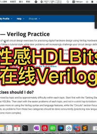#硬聲新人計劃 #跟著UP主一起創作吧 推薦在線練習Verilog的寶藏網站：HDLBits!