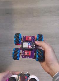 ESP-NOW、藍牙控制微型麥克納姆輪小車#電子制作 #單片機 #ESP32 #ESP-NOW 