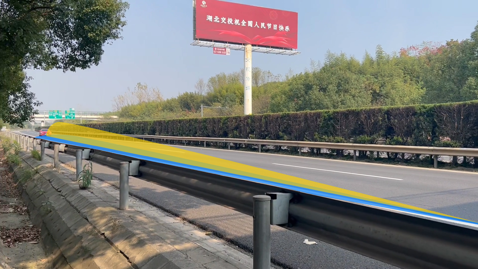#智能交通 巍泰技術高速公路測速反饋儀雷達車輛測速與速度反饋場景演示視頻