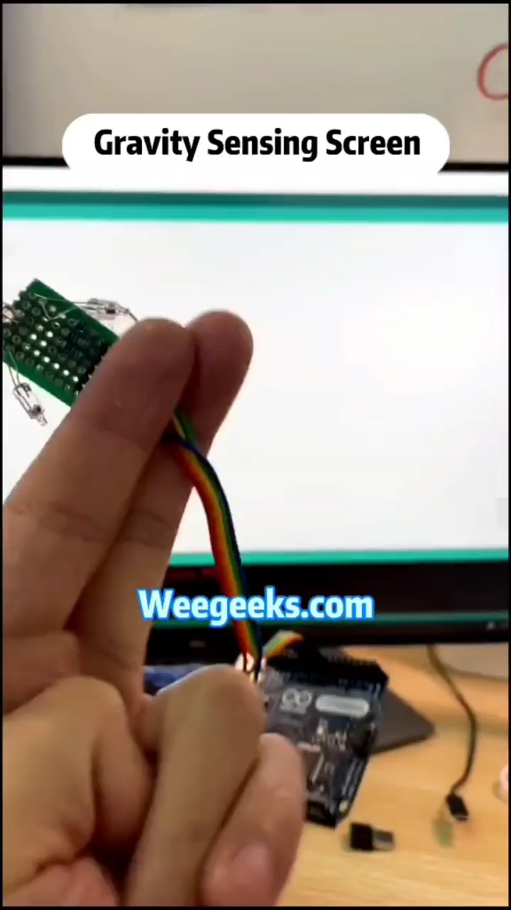 用arduino和加速度计做一个重力感应屏幕