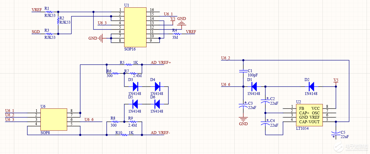 如何把固定频率的电源(5V -5V变化)转化位参考电压？
