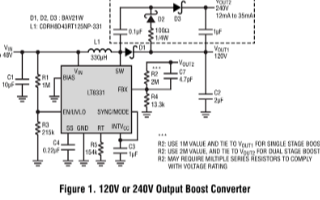 關于LT8331高輸出電壓和寬輸入電壓應用設計