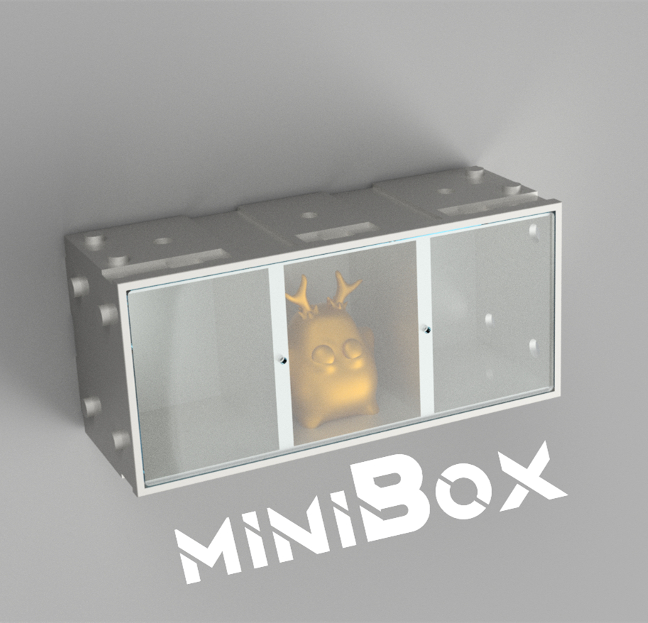 智能手辦盒miniBox，把我的3D打印小手辦擺起來，oshwhub  #我和我的作品 #硬聲新人計劃 