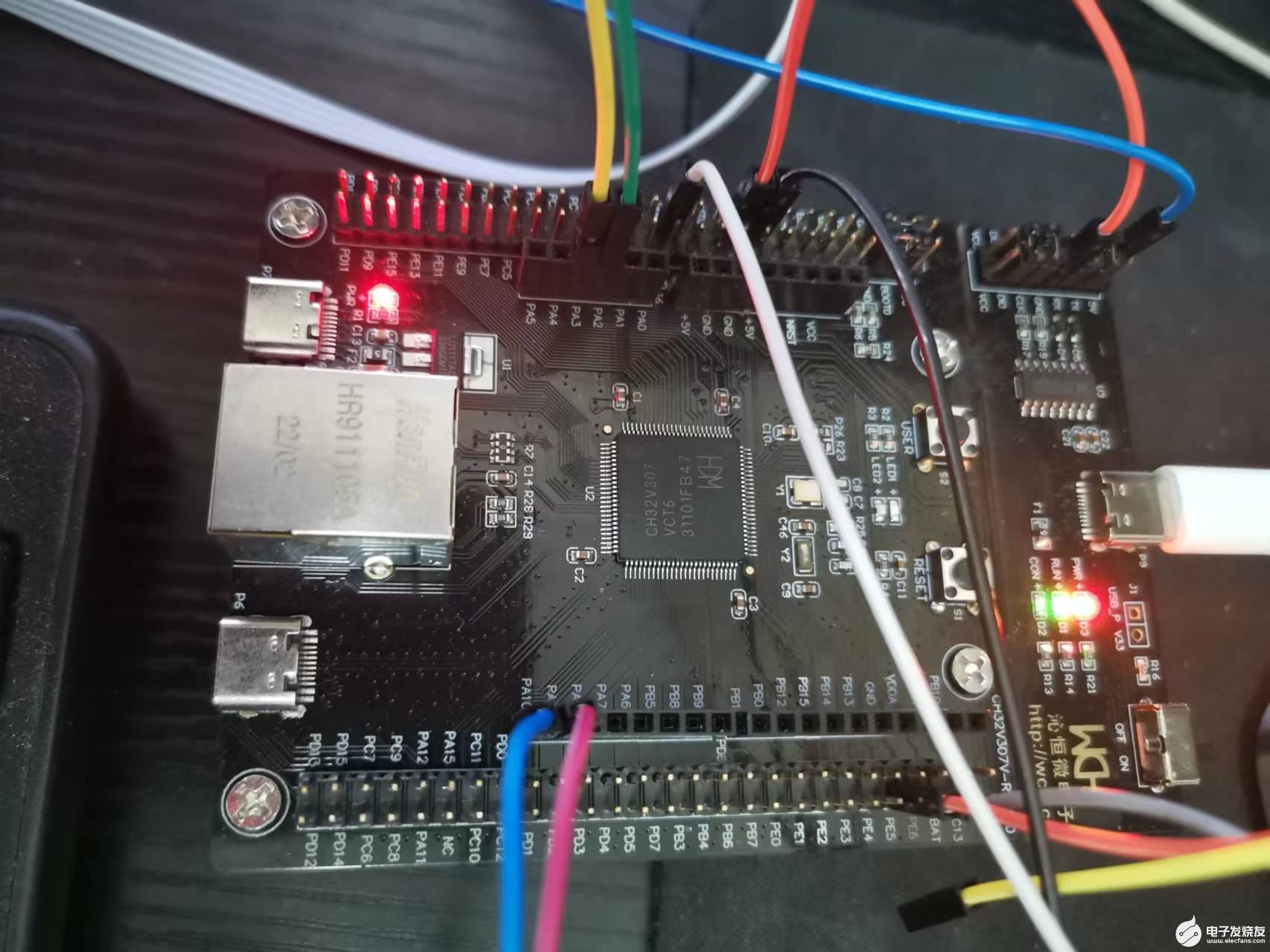 【沁恒微CH32V307评估板试用体验】CHV307-EVT开发板开箱