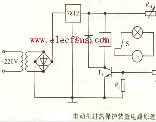 <b class='flag-5'>温度</b><b class='flag-5'>传感器</b><b class='flag-5'>测温</b>应用<b class='flag-5'>电路</b>-电机过热保护<b class='flag-5'>电路</b>