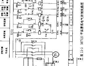 M7120<b>平面磨床</b>电气线路电路图