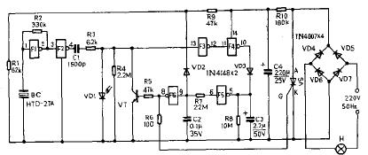<b>简单</b>适用的电热淋浴器<b>控制</b><b>装置</b>电路及制作