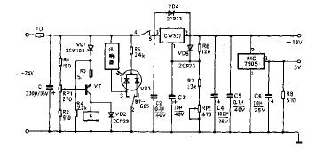 負<b class='flag-5'>5v</b>、負18<b class='flag-5'>v</b><b class='flag-5'>穩(wěn)壓電源</b><b class='flag-5'>電路</b>及制作