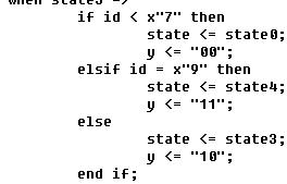 <b>状态机</b>实例（VHDL源代码）