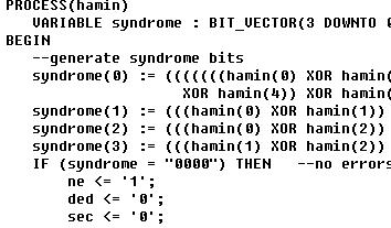 汉明纠错<b class='flag-5'>编码器</b><b class='flag-5'>实例</b>（VHDL源代码）