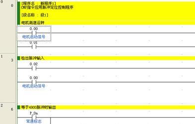 CMP指令应用脉冲<b class='flag-5'>定位</b><b class='flag-5'>控制程序</b>