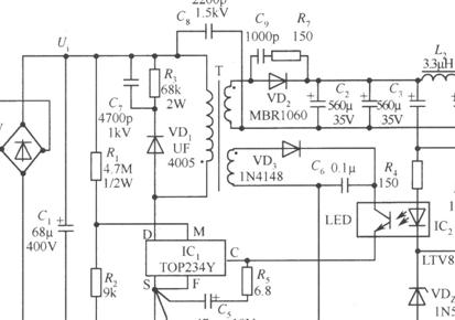 <b class='flag-5'>TOP</b>234Y<b class='flag-5'>构成</b>的12V、2.5A<b class='flag-5'>开关</b>电源电路