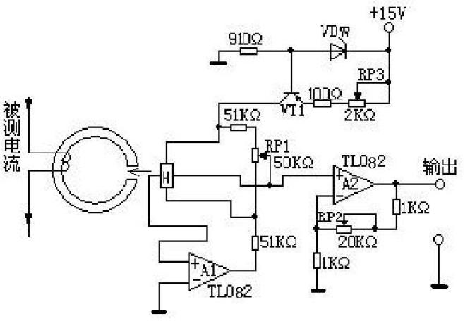 霍尔<b>电流传感器</b>,变送器电路设计
