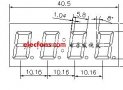 4位<b class='flag-5'>數(shù)碼管外形</b>尺寸與電原理<b class='flag-5'>圖</b>