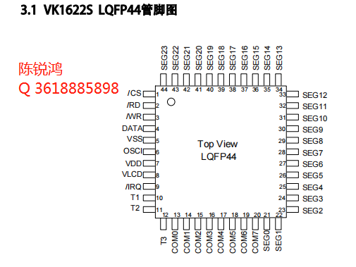 VK1S68C LED显示控制驱动电路概述及功能特点