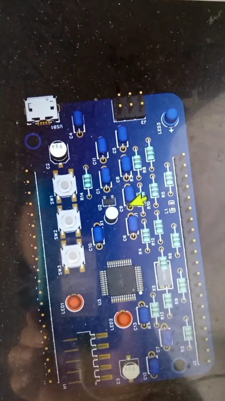 自己做了一個電路板，芯片用的是stm32。#開源集結(jié)號 #單片機(jī) #pcb設(shè)計(jì) 