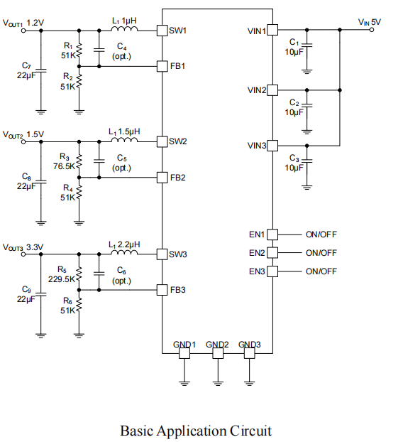 RY1313C IC用于由锂离子电池或DC 5V适配器供电的应用